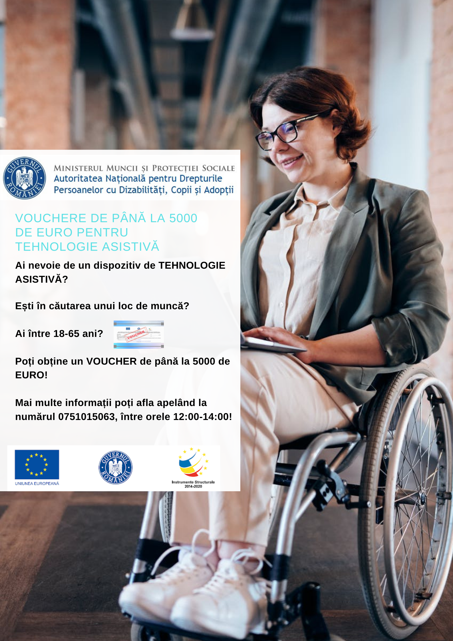 ANUNȚ – Derulare Proiect “Facilitarea inserției pe piața muncii a persoanelor cu dizabilități”