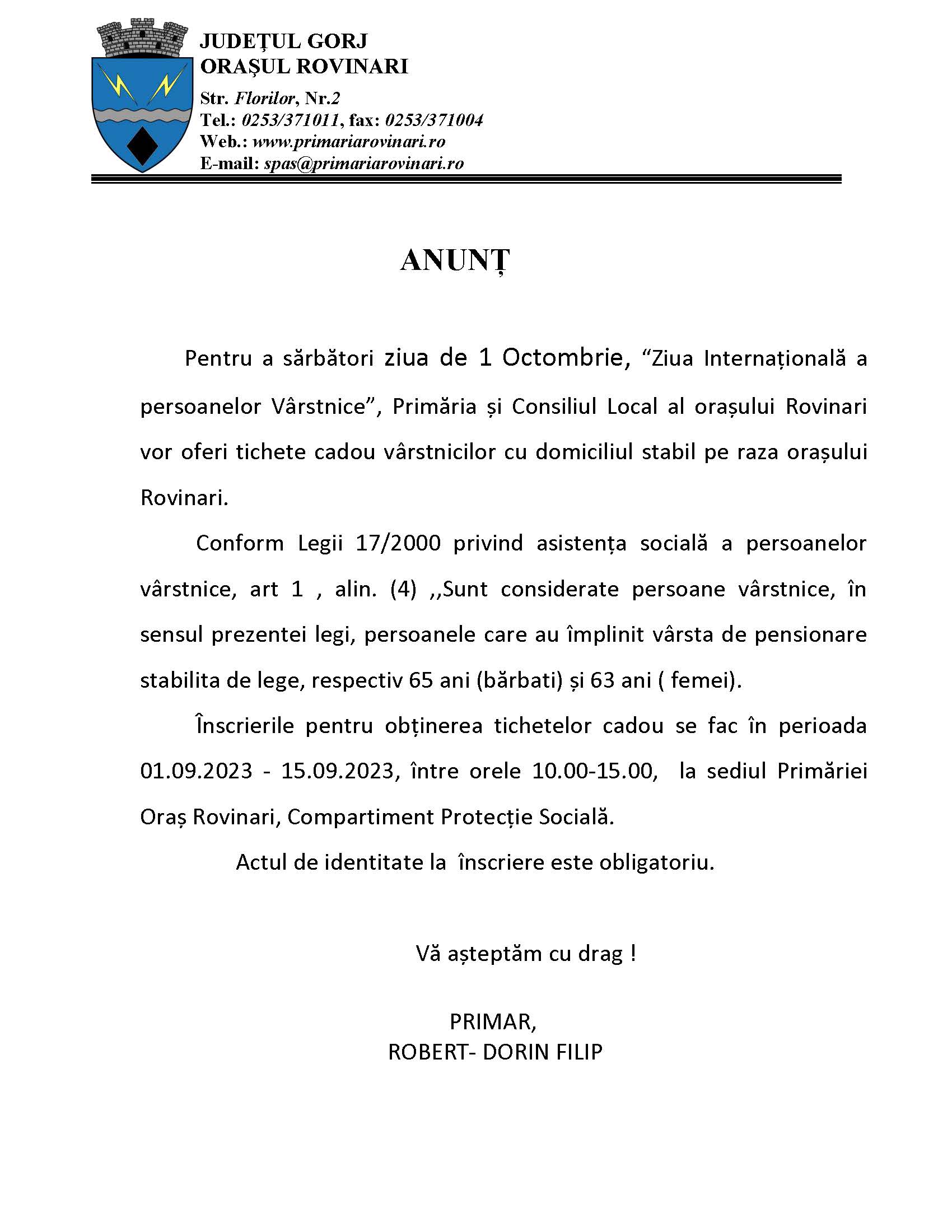 anunț